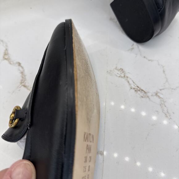Kaitlyn Pan Tanya Buckled Two Way Loafer Black Sz 7.5 - Picture 8 of 8